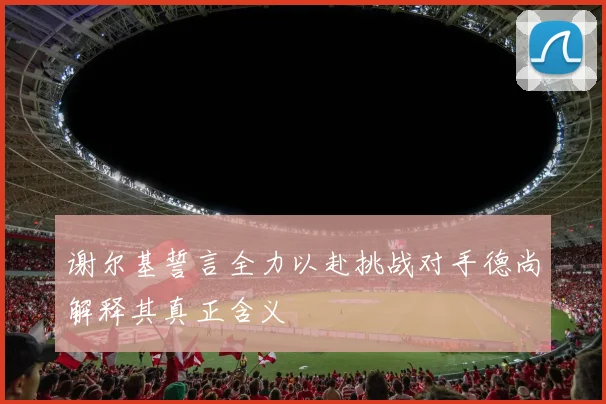 谢尔基誓言全力以赴挑战对手德尚解释其真正含义